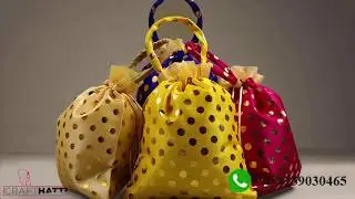 Indian Potli Bags, Marriage Return Gift Bags - Crafthatti