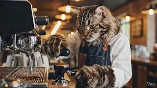 A cat Brewing special Coffee.