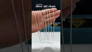 Silver Chain For Men's #shorts #chain #silverchain #925silver #trending #lightweightjewellery