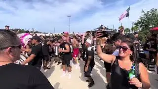 Inter Miami fans singing Muchachos