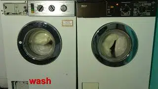 Wash Race - 1980's Miele Commercial vs. Domestic / cotton 95'c + pre wash