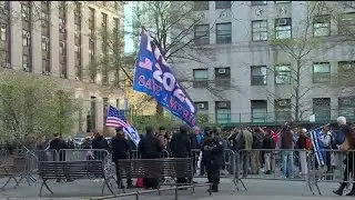 Juicio penal contra Trump: reacciones de residentes a las afueras de la corte en Manhattan