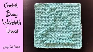 Crochet Bunny Washcloth Tutorial - Rows 28 & 29 & Border