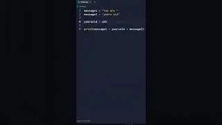 How to print strings and ints together in Python in 30 seconds #shorts