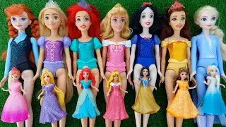 Disney Princesses vs Kuromi & Hello Kitty bag unboxing Satisfying ASMR DIY doll dress Miniature 
