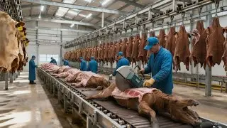 Внутри самой незаконной в мире фабрики по производству конской кожи &ndash; полностью автоматизированны...