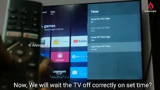 Smart TV automatic Power Off Timer setting on Haier android TV | LE40K6600GA | English subtitle
