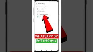Whatsapp Dp Kisi Se Kaise Chupaye 2026 | How To Hide Whatsapp Dp From Some Contact | #shorts