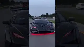 RED LED LIGHTS BLACK LAMBORGHINI