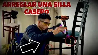 COMO ARREGLAR Y ENCOLAR UNA SILLA DE MADERA FLOJA Y ROTA 🪑