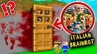 ENCONTRAMOS la ATERRADORA CASA SECRETA de ITALIAN BRAINROT en Minecraft | Puerta BRAINTROT MEMES