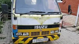 Запуск Isuzu ELF NKR58E, 4BE1. Новый Стартер DENMS 2-2230-HI.