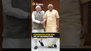PM Modi congratulates CP Radhakrishnan on VP nomination