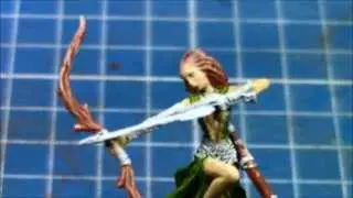 Mini Painting Part 13 - Hair and bow limb highlights