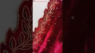 Most Viral Velvet Embroidered Sleeves / Daman / Trouser designs #fashion #ytshorts #yt #shortvideo