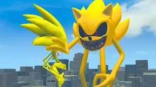 NEW SUPER SONIC NIGHTMARE SMILEY'S VS ALL SHIN SONIC TAPES FAMILY in Garry's Mod!