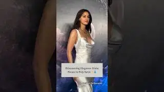 Disha Patani's Poly Satin Elegance! 💫 #DishaPatani #PolySatinGown