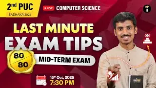 Last Minute Exam Tips | Computer Science PU 2 | Class 12 | PUC Commerce | Parikshe