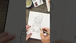 Watch me draw a cute owl doodle. 🦉