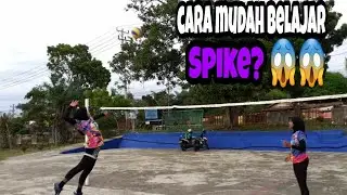 CARA MUDAH BELAJAR SPIKE DALAM BOLA VOLI?😱