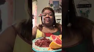 CORNBEEF & RED GRAPEFRUIT #mukbang APPETIZER MEAL Mmm SO GOOD!!! 👀😋