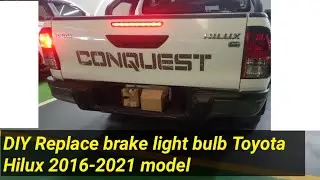 Paano mag replace ng brake light bulb sa Toyota Hilux 2016-2021 model
