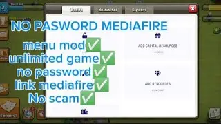 COC  MOD APK NO PASSWORD MEDIAFIRE  LINK V17.18.11