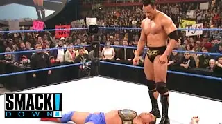 The Rock Vs Kurt Angle Part 2 - SMACKDOWN!