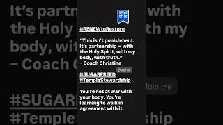 Stop Punishing Your Body, Start Partnering with the Holy Spirit | Faith-Based Weight Loss SugarFreed
