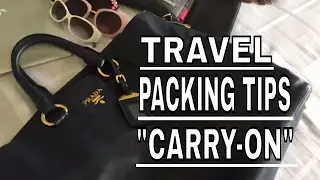 TRAVEL PACKING TIPS + ORGANIZING: CARRY-ON BAG  | MY POSH TRAVEL NEW YORK