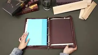 The Ainsley | Leather iPad Holder Padfolio