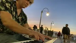 I Played the Doors - The Crystal Ship at the Santa Monica Pier During the Sunset Piano Cover