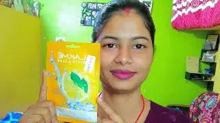 Lakme blush and glow sheet mask lemon review | Manisha rawani | #lakme #mask #VitaminC #skincare
