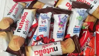 KINDER CARDS VS HAPPY HIPPO KINDER CHOCOLATE ASMR UNBOXING