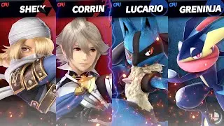 Team Smash for Fun: Sheik & Corrin vs. Lucario & Greninja