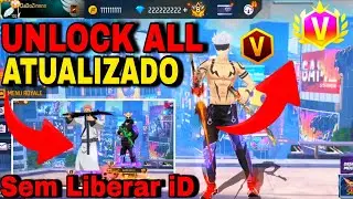 NOVO UNLOCK ALL PARA FREE FIRE 😱 ( Sem Liberar iD ) UNLOCK ALL ATUALIZADO DE SKIN E DIAMANTES