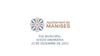 SESSIÓ ORDINÀRIA DEL PLE  -  23 DE DESEMBRE DE 2025