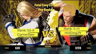 FF COTW ▰ Gamerbee (Kain) vs HotDog29 (Kevin) ▰ Ranke High Level Replay Fatal Fury City of the Wolve