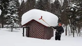 Курятник Скоро Раздавит! На Нас Обрушился Снежный Шторм!