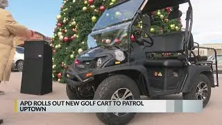 APD introduces golf cart for uptown patrols