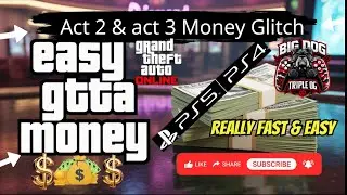 Road To 5K / (Workaround)  Really Fast & Easy / Act2 , Act3 Money Glitch / #ps5 #gtaglitch #gaming