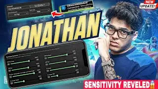 Jonathan Gaming Sensitivity Settings 🔥|  Bgmi Sensitivity Settings | Jonathan Sensitivity 2025 😱