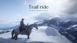 Trail ride up into the mountains ⛰️ relaxing no commentary