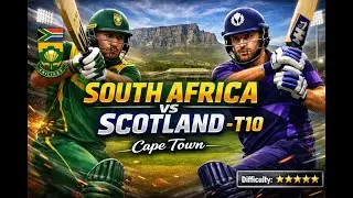 🎮 Cricket 07 Gameplay &ndash; South Africa vs Scotland (T10) | Cape Town Stadium