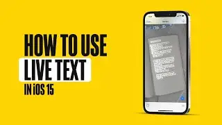 How To Use Live Text in iOS 15 #shorts