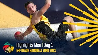 Highlights | Day 1 - Men | EHF Beach Handball EURO 2021