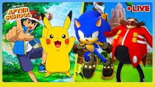 🔴 LIVE! BEST Cartoon Battles from Pok&eacute;mon Journeys, Sonic Prime & More! ⚡️ Netflix After School
