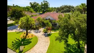 Mediterranean custom home in Spruce Creek Fly-In Golf Community, Florida