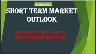 SHORT TERM MARKET UPDATE I NIFTY/BANKNIFTY/NIFTY AUTO/ RELIANCE/MARUTI
