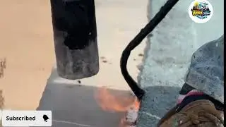 flat  Roofing work #RoofWaterproofing#BitumenMembrane#RoofingWork#ConstructionWork#BuildingWork